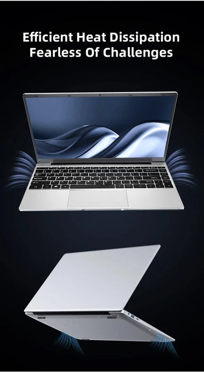 NUOVO 14.1'' sottile ufficio portatile Windows 11 Intel N4000 180° 12 GB di RAM 512 GB 1 TB SSD 1920*1080 ufficio studio computer PC