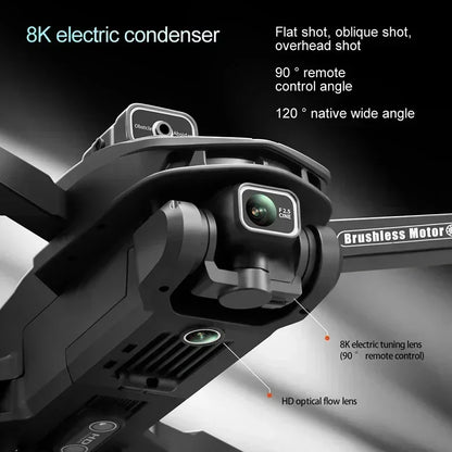 Per XIAOMI Original V168 GPS Drone Professional 8K HD Fotografia Aerea Doppia Fotocamera Omnidirezionale Evitamento Ostacoli Dron giocattolo