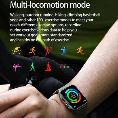 2024 Nuovo uomo militare all'aperto 1.95 Smart Watch uomini bluetooth chiamata smartwatch uomini per android ios ip68 impermeabile ftiness orologi