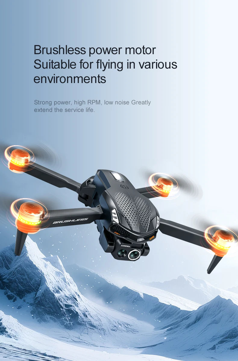 Drone S168 controllato da schermo, flusso luminoso brushless EEC 8K ad alta definizione, evitamento ostacoli su quattro lati, elicottero leggero FPV