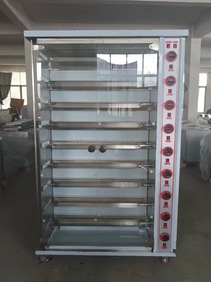 Commercial Chicken Rotisserie Oven - Stainless Steel Gas/Electric Roaster for Restaurants, 15 Chickens Capacity (Hot Sale)