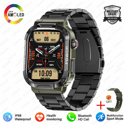 Nuovo per Huawei Xiaomi Military Smart Watch Monitor di salute degli uomini impermeabile all'aperto Sport Tracker Bluetooth Call Smartwatch 2025