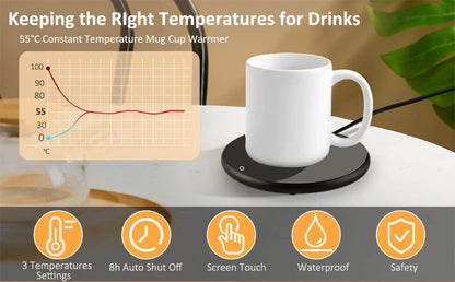Riscaldatore di tazza USB caffè tazza scaldino elettrico latte tazza di tè riscaldamento sottobicchiere tazza scaldino per l'ufficio a casa USB scrivania tazza scaldino
