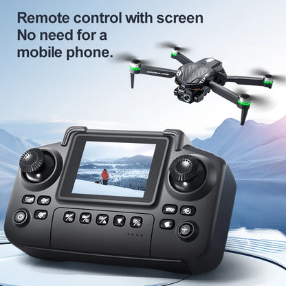 Drone S168 controllato da schermo, flusso luminoso brushless EEC 8K ad alta definizione, evitamento ostacoli su quattro lati, elicottero leggero FPV