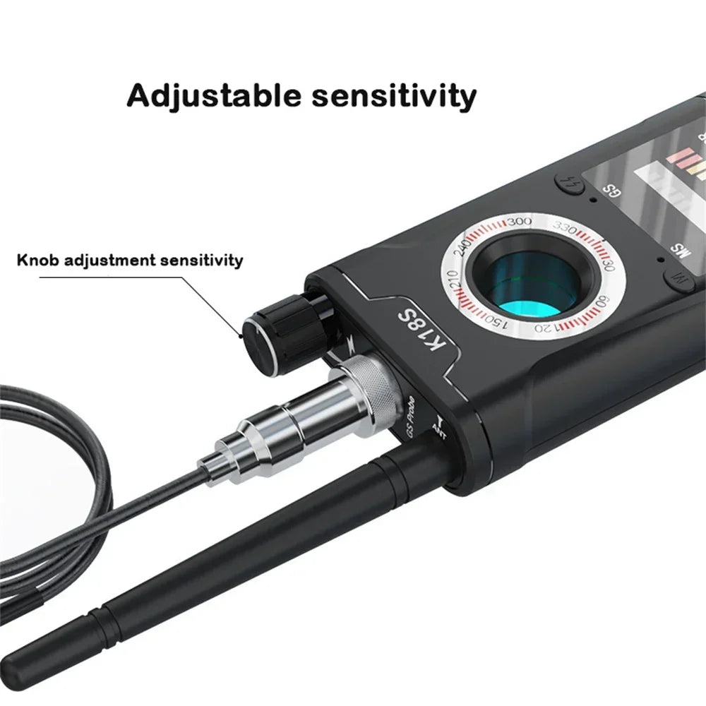 K18s Multi-function Anti Detector Camera GSM Audio Bug Finder GPS Signal lens RF Tracker Detect Wireless Camera