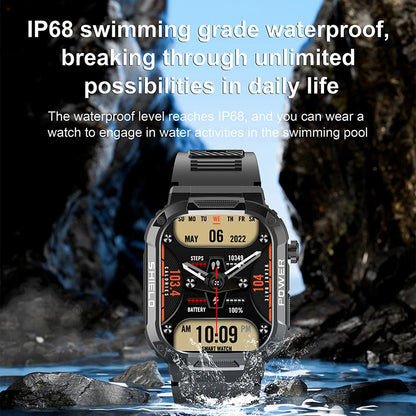 Nuovo per Huawei Xiaomi Military Smart Watch Monitor di salute degli uomini impermeabile all'aperto Sport Tracker Bluetooth Call Smartwatch 2025