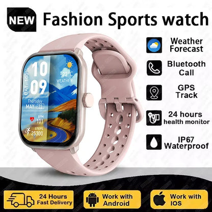 New Series 5 Watch5 Uomini Smart Watch Pressione sanguigna Ossigeno del sangue Frequenza cardiaca AI Voce Bluetooth Chiamata Donne SmartWatch per Xiaomi
