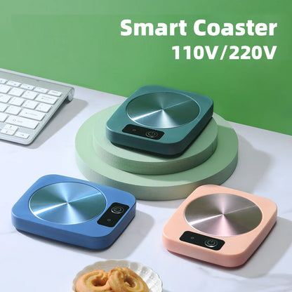 Scalda tazza elettrica Latte Tè Acqua Riscaldamento Pad Caldaia Riscaldatore Stuoia di riscaldamento costante termostatico sottobicchiere a bassa potenza Home Office regalo