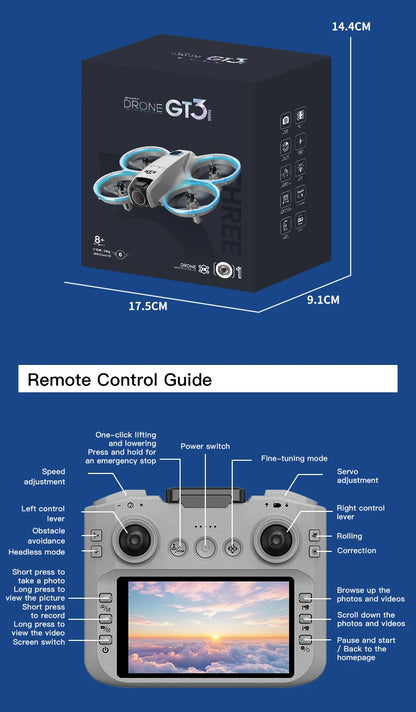 - 180° Doppie telecamere 5G WIFI Motori brushless Anti-ostacolo FPV Quadricottero pieghevole