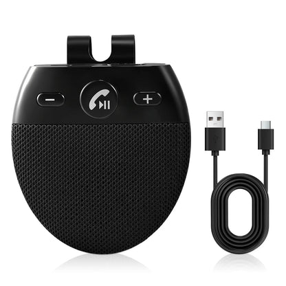 Kit vivavoce per auto BT 5.0 per veicoli wireless, vivavoce per auto Bluetooth, accensione automatica, connessione, supporto per due telefoni cellulari