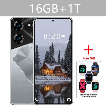 Cellulari Pova 5 Pro Originale 5G Smartphone 7.3HD Dual Sim Smart Mobile Phones 6800mAh Android 13 GPS Versione globale Telefono cellulare