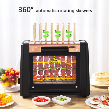 Barbecue Grill domestico automatico rotante spiedini macchina senza fumo Rotary grill elettrico 220V/ 1200W barbecue grill