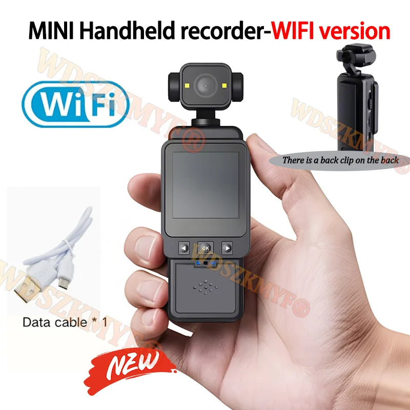FHD 1080P Wifi Fotocamera Video digitale Outdoor Sports Camera Mini DV Portatile portatile per l'applicazione della legge Registratore a 360 gradi Obiettivo girevole