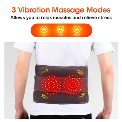 Cintura gonfiabile Protezione per decompressione lombare Back Brace riscaldato Vibrazione Massaggio Cintura Airbag Supporto Correzione della postura
