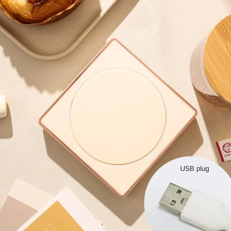 55 gradi temperatura costante riscaldamento coaster usb di ricarica isolamento base inverno caldo e squisito regalo coffe scaldabagno