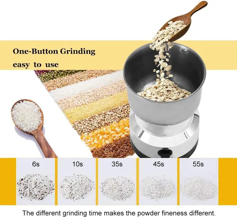 Smerigliatrice elettrica per uso domestico smerigliatrice multifunzionale cereali e granaglie materiali medicinali polvere macchina smerigliatrice chicchi di caffè