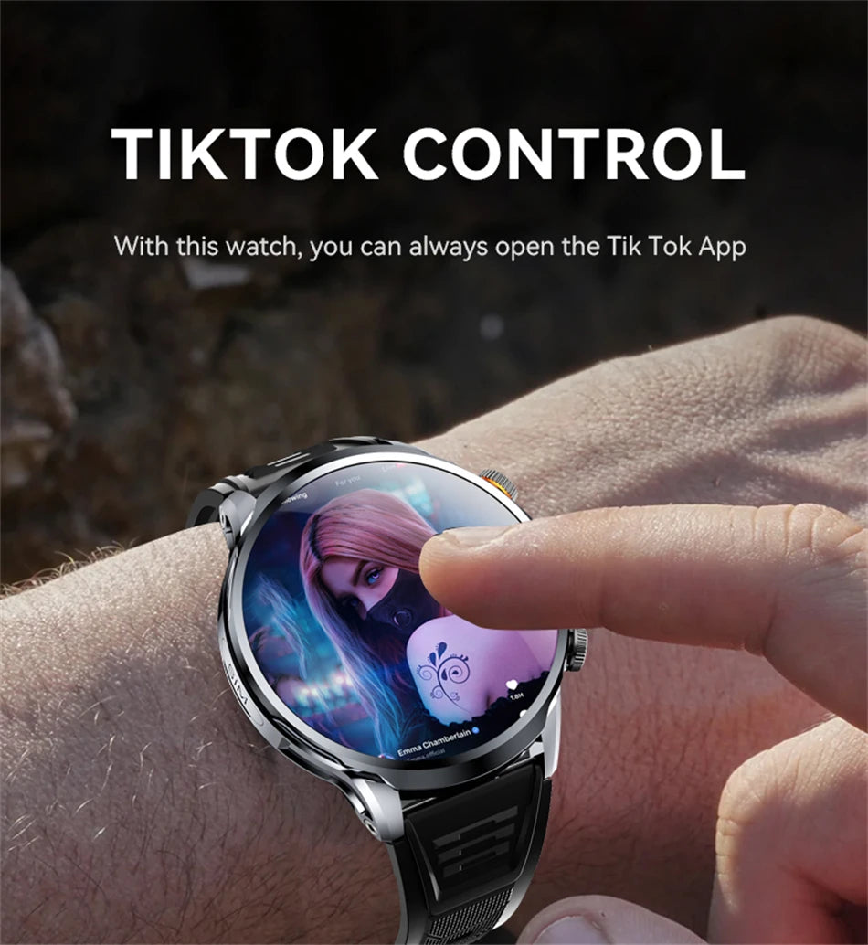 5G/4G Full Network Smart Watch 680*680 HD AMOLED 1100mah Video Call 500W Camera 8GB+128GB RAM GPS NFC WIFI Google APP Smartwatch