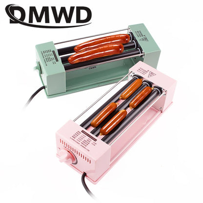 Macchina elettrica per salsicce multifunzione americana Hot Dog Kebab Roller Teppanyaki Barbecue Grill Steak DIY Hamburger Forno di cottura