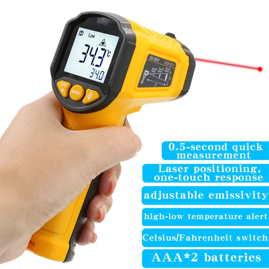 TS380 Termometro a infrarossi senza contatto HYTAIS Misuratore di temperatura elettronico portatile industriale ad alta precisione TS600