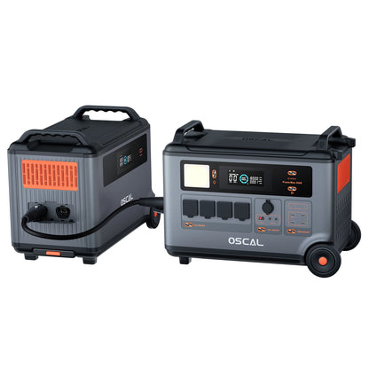 Oscal BP3600 3600Wh Extra Battery Pack 3600Wh a 57600Wh batteria espandibile capacità lavoro con PowerMax 3600 (non può essere utilizzato alo
