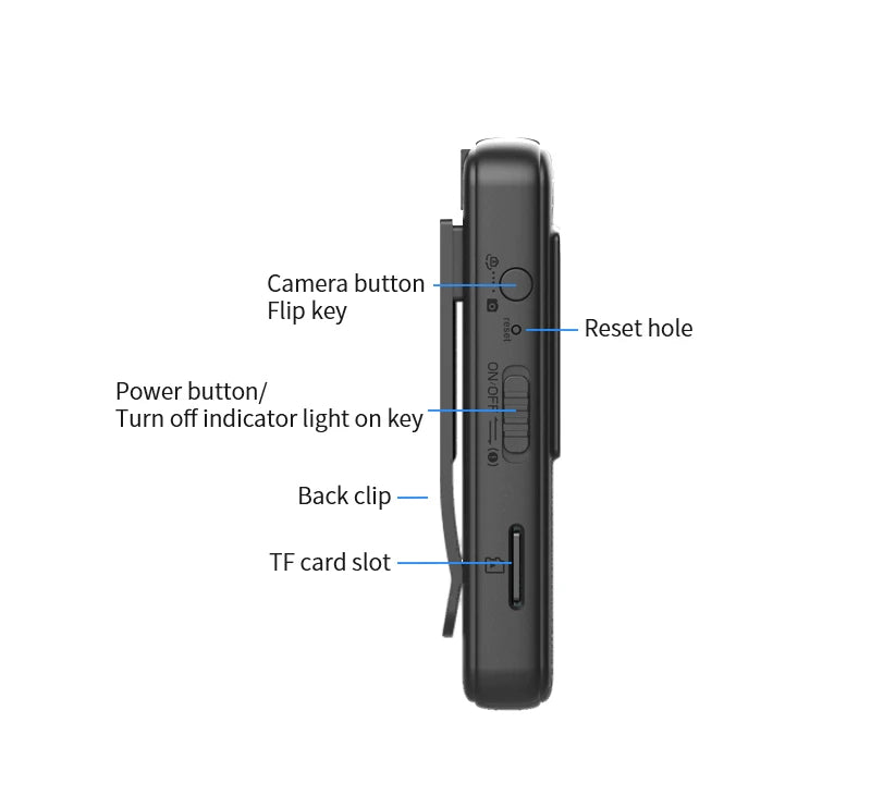 Mini Body Camera Full HD 1080P Telecamera montata sul corpo Piccola telecamera portatile per visione notturna Polizia Body Cam supporto TF card mini fotocamera