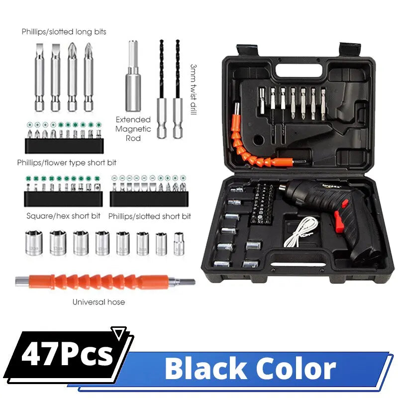 4.2v Power Tools Set Manutenzione domestica Riparazione batteria al litio Mini trapano elettrico domestico Cacciavite senza fili