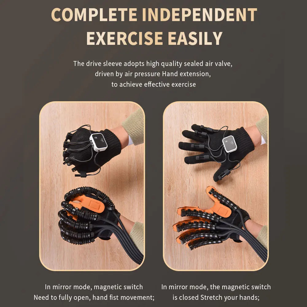 Robot Guanti di riabilitazione Training Mirror Gloves Finger Training Stroke Hemiplegia Rehabilitation Hand Function Recovery Glove