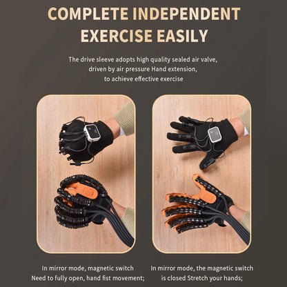 Robot Guanti di riabilitazione Training Mirror Gloves Finger Training Stroke Hemiplegia Rehabilitation Hand Function Recovery Glove