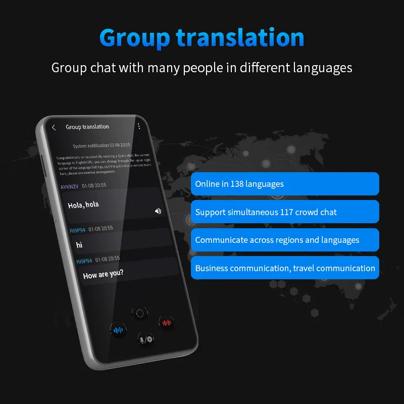 TRADUTTORE ISTANTANEO 13 lingue di origine e 138 registrazioni linguistiche online con ChatGPT Traduttore