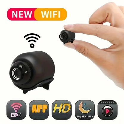 1080P HD Mini telecameraCON VISIONE NOTTURNA WiFi Sicurezza interna Sorveglianza di sicurezza Baby Monitor IP Cam Audio Video  REGISTRAZIONE