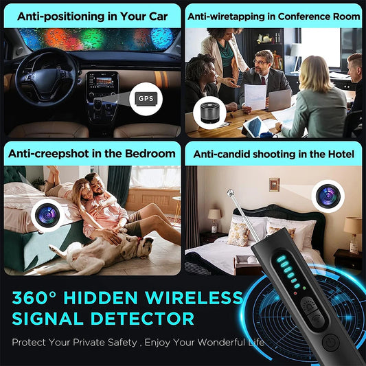 X13 Anti Spy Hidden Camera Rivelatore Anti-Spy GPS Tracker Dispositivo di ascolto Bug RF Wireless Signal Scanner per l'hotel Ufficio Viaggio