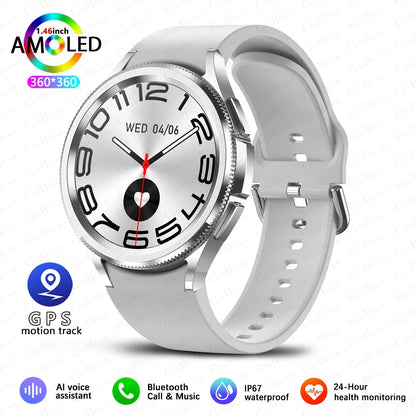 2025 Nuovo per Samsung Galaxy Watch 6 Smartwatch AMOLED sempre sul display Bluetooth Chiamata GPS NFC Smart Watch Uomini Android IOS