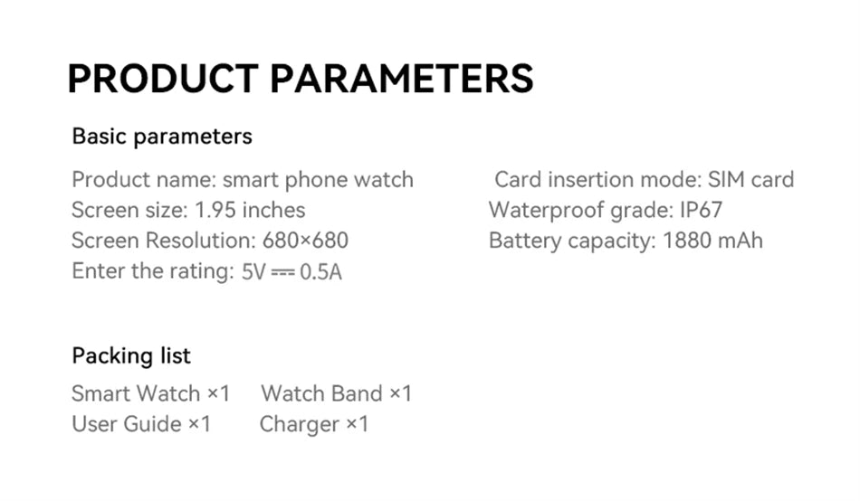5G/4G Full Network Smart Watch 680*680 HD AMOLED 1100mah Video Call 500W Camera 8GB+128GB RAM GPS NFC WIFI Google APP Smartwatch
