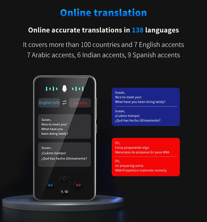 TRADUTTORE ISTANTANEO 13 lingue di origine e 138 registrazioni linguistiche online con ChatGPT Traduttore
