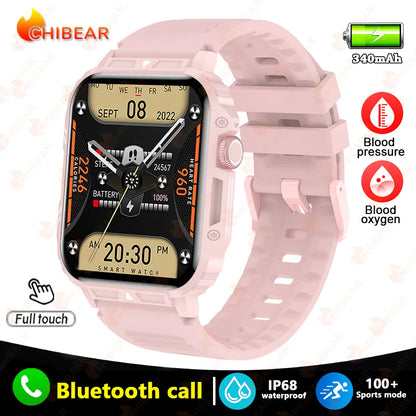 2024 Nuovo uomo militare all'aperto 1.95 Smart Watch uomini bluetooth chiamata smartwatch uomini per android ios ip68 impermeabile ftiness orologi
