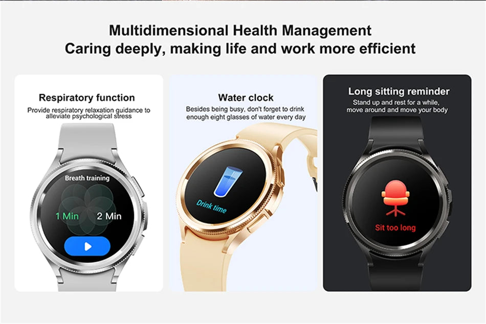 2025 Nuovo per Samsung Galaxy Watch 6 Smartwatch AMOLED sempre sul display Bluetooth Chiamata GPS NFC Smart Watch Uomini Android IOS