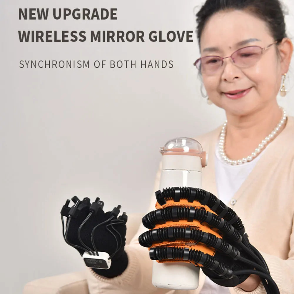 Robot Guanti di riabilitazione Training Mirror Gloves Finger Training Stroke Hemiplegia Rehabilitation Hand Function Recovery Glove