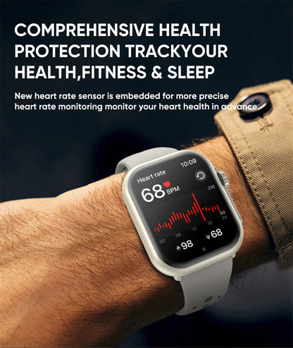 2025 Nuovo per Huawei Xiaomi Smart Watch Uomini Donne 1.85 pollici HD AMOLED Full Touch Screen IP68 Impermeabile Bluetooth Chiamata SmartWatch.