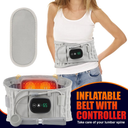Cintura gonfiabile Protezione per decompressione lombare Back Brace riscaldato Vibrazione Massaggio Cintura Airbag Supporto Correzione della postura