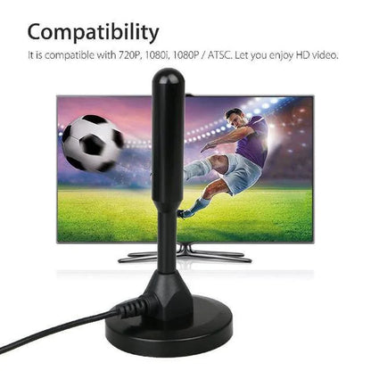 HD Digitale TV Antenna Indoor Amplificato DAB Alto Guadagno 200 Miglia Con Amplificatore Booster VHF/ UHF Risposta rapida Set di antenne per esterni