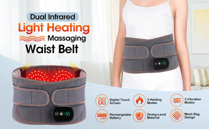 Cintura gonfiabile Protezione per decompressione lombare Back Brace riscaldato Vibrazione Massaggio Cintura Airbag Supporto Correzione della postura