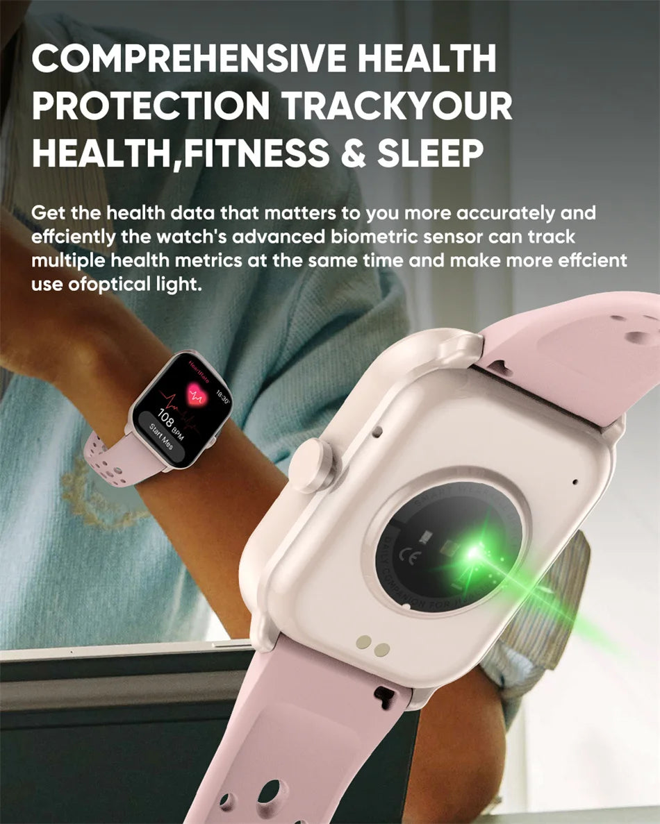 New Series 5 Watch5 Uomini Smart Watch Pressione sanguigna Ossigeno del sangue Frequenza cardiaca AI Voce Bluetooth Chiamata Donne SmartWatch per Xiaomi