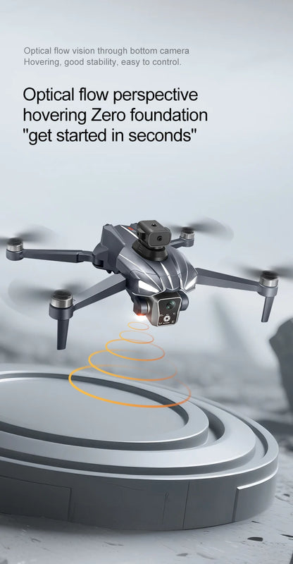 K18 Max 4,5 pollici grande schermo Drone 360° Laser per evitare ostacoli Posizionamento GPS Flusso ottico Dispositivo di lancio aereo RC Drone Giocattolo