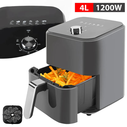4/5/6/7/10/ 12L Friggitrici ad aria elettrica senza olio Cucina domestica automatica 360° Forno a convezione Friggitrice senza olio