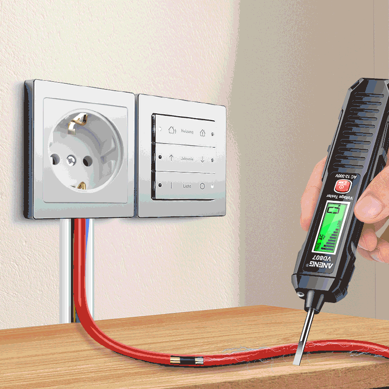 ANENG VD807 Una parola di induzione portatile 50/ 60Hz Smart Tester penna elettrica NCV sensore AC 12-300V senza contatto filo rivelatore strumenti