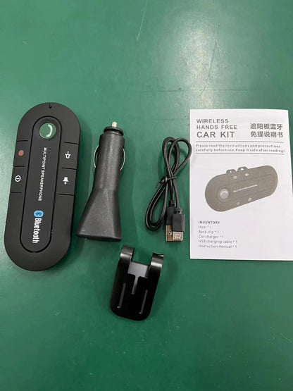 Kit telefono vivavoce Bluetooth per auto KMIND Altoparlante vivavoce wireless Altoparlante Lettore musicale MP3 Adattatore ricevitore audio per auto