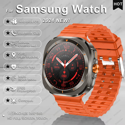 Novità 2025 per Samsung Galaxy Watch 7 Ultra GPS NFC Smart Watch da uomo 1,43" AMOLED con display sempre IP68 BT Call Sports Smartwatch