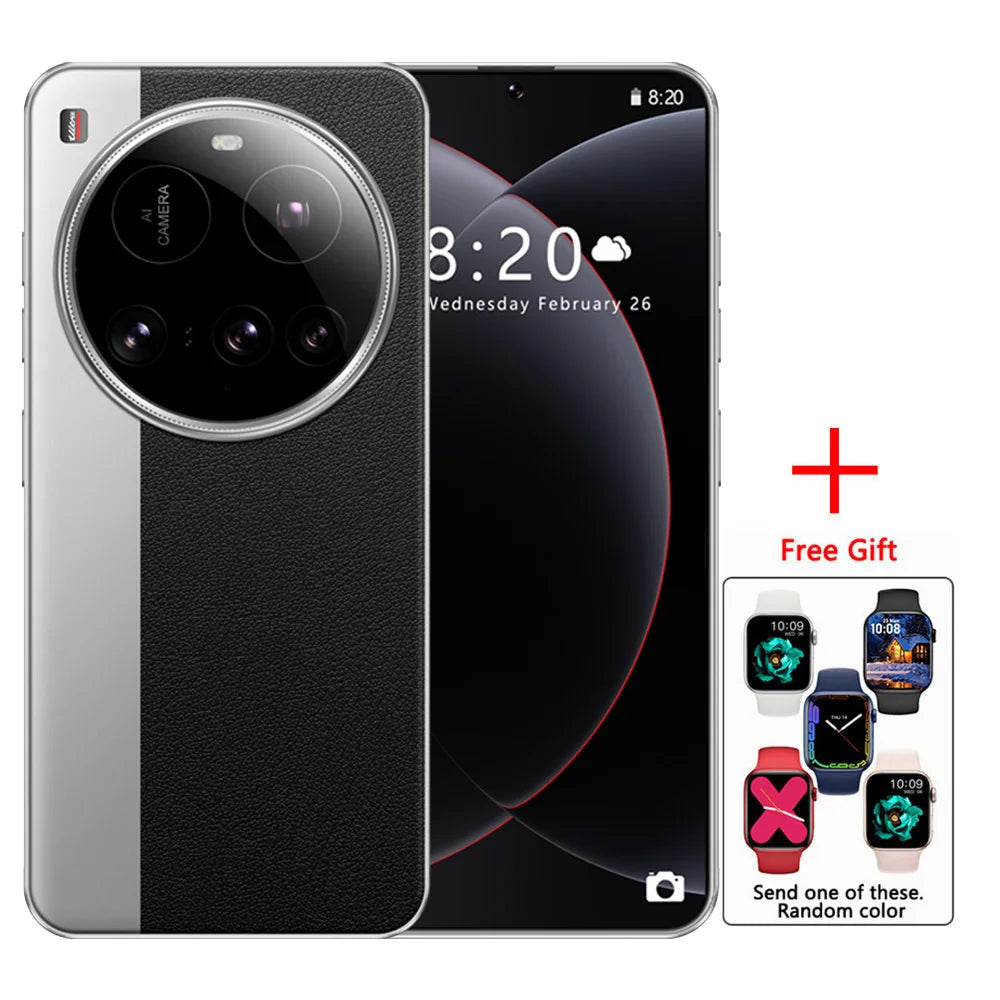 Nuovi telefoni cellulari M15 Ultra Original Smartphone da 7,3 pollici Cellulare Dual SIM 4G 5G Android 14 Versione globale Cellulare da 8000 mAh