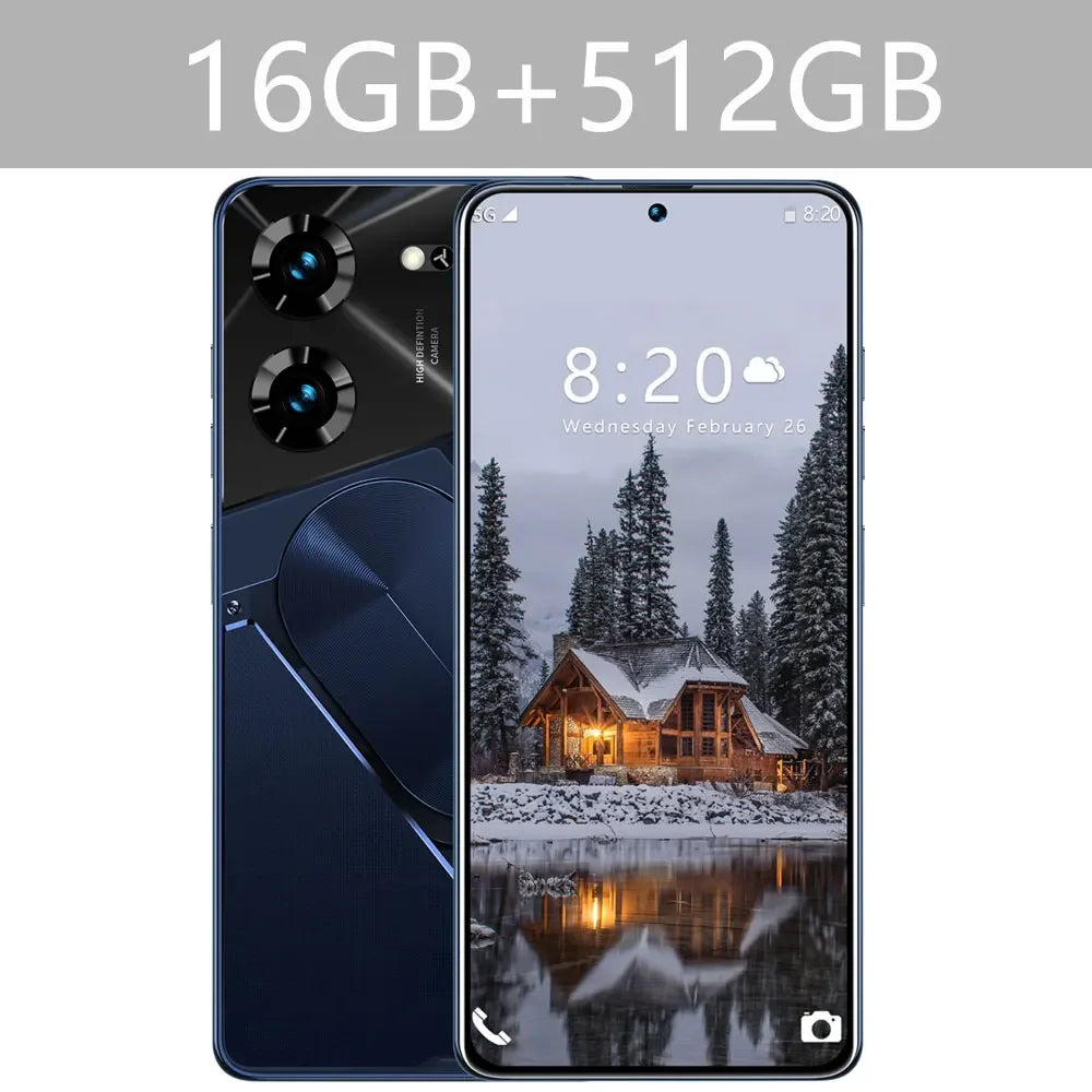 Cellulari Pova 5 Pro Originale 5G Smartphone 7.3HD Dual Sim Smart Mobile Phones 6800mAh Android 13 GPS Versione globale Telefono cellulare