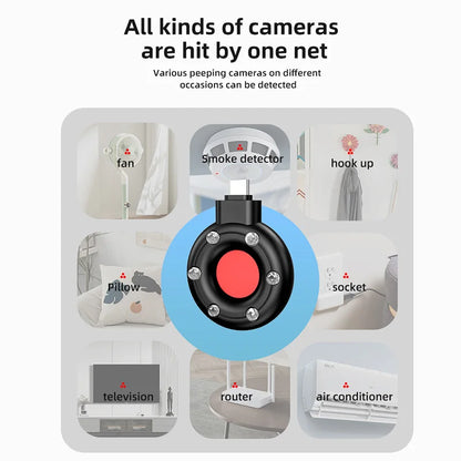 Rivelatore portatile della macchina fotografica Tipo C Mini telefono cellulare Allarme USB Hotel Infrarosso Anti Sorveglianza Anti Candid Shooting Pinhole Camera